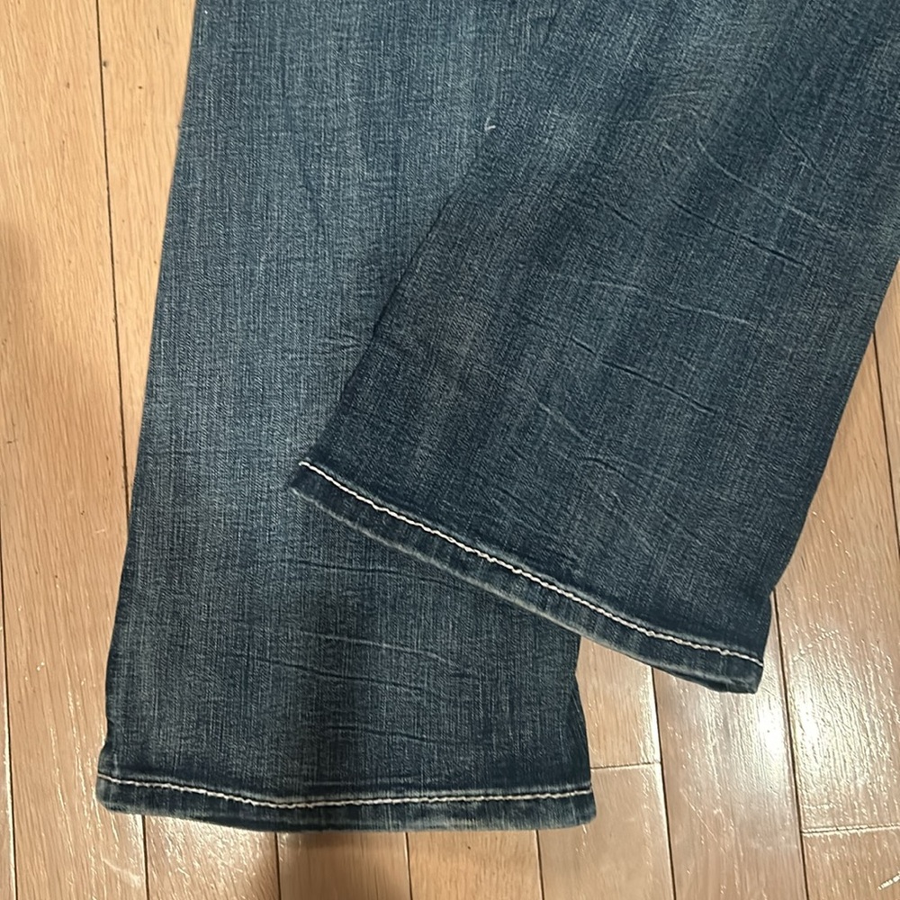 Rhythm In Blues Women’s 2000s Style Denim Boot Cut Mid-Rise Jeans Sz 6 - Picture 3 of 15